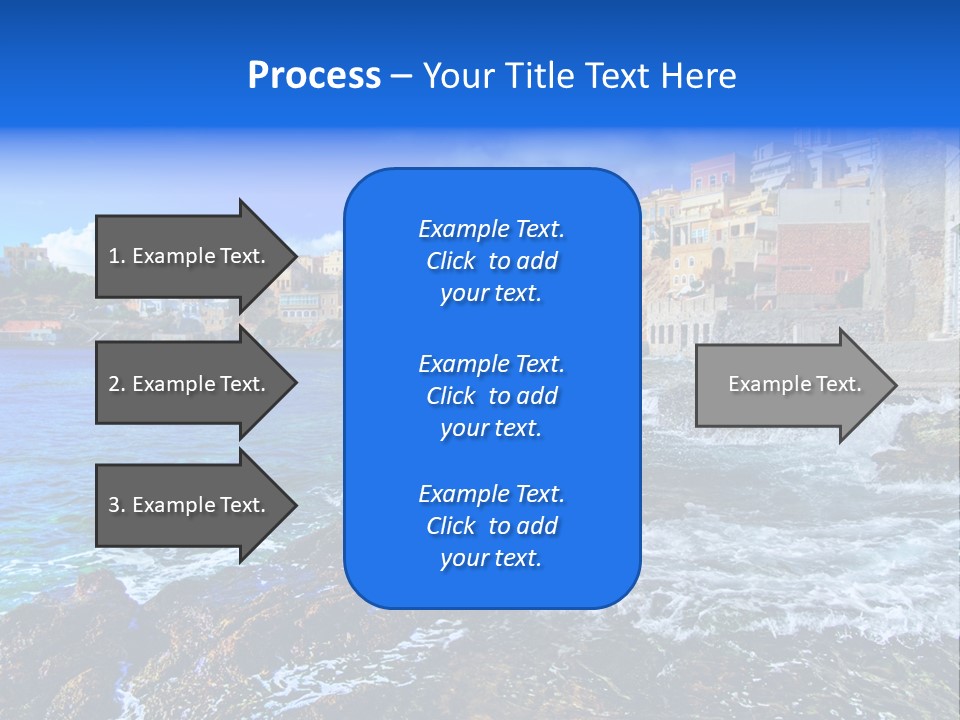 Scenic Blue People PowerPoint Template