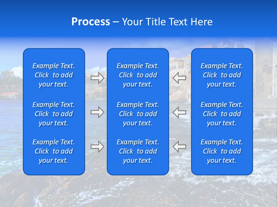Scenic Blue People PowerPoint Template