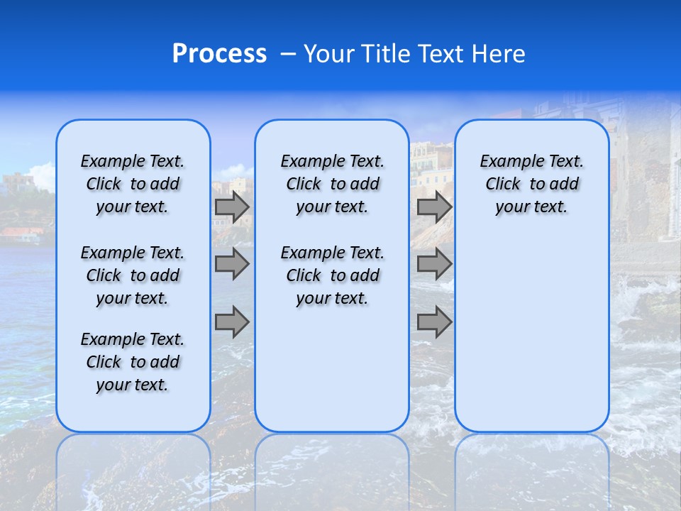 Scenic Blue People PowerPoint Template