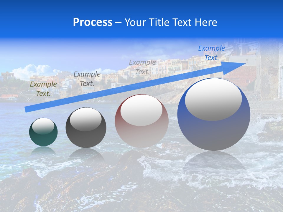 Scenic Blue People PowerPoint Template