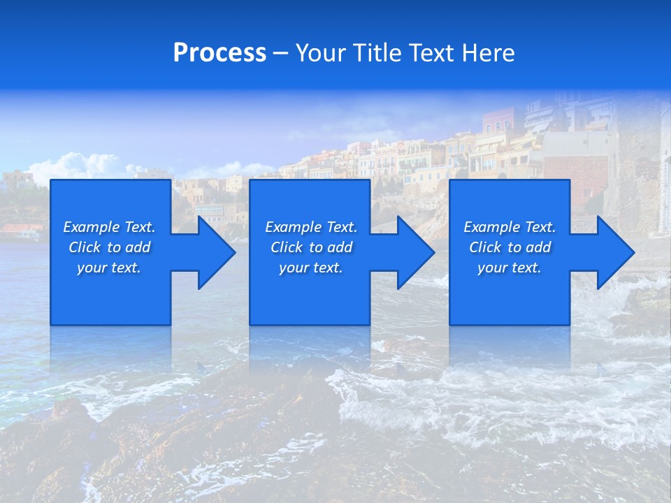 Scenic Blue People PowerPoint Template