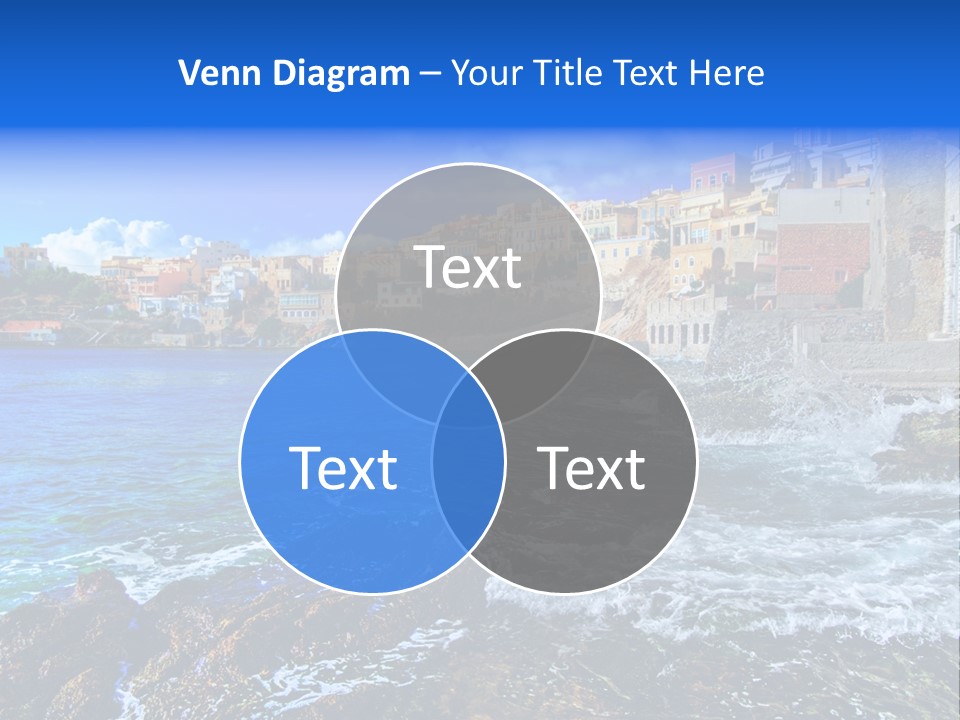 Scenic Blue People PowerPoint Template