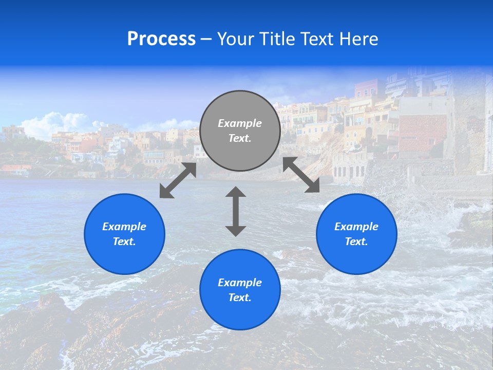 Scenic Blue People PowerPoint Template