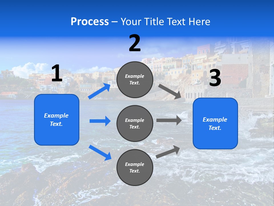 Scenic Blue People PowerPoint Template