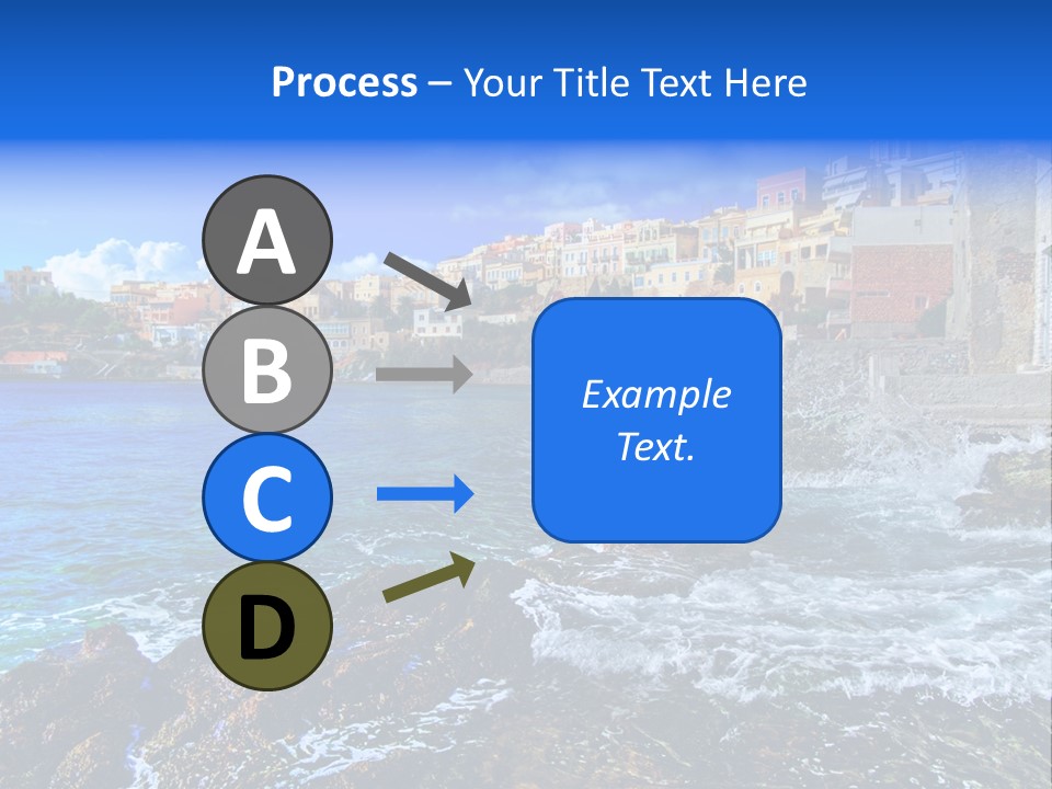 Scenic Blue People PowerPoint Template