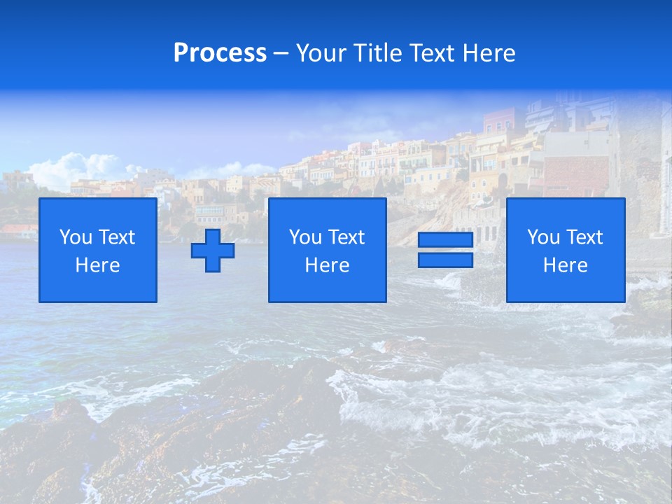 Scenic Blue People PowerPoint Template