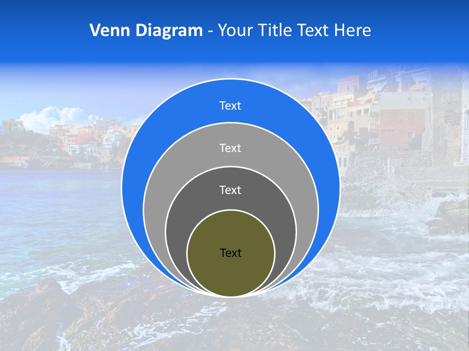 Scenic Blue People PowerPoint Template