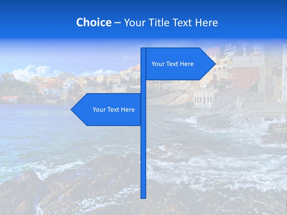 Scenic Blue People PowerPoint Template