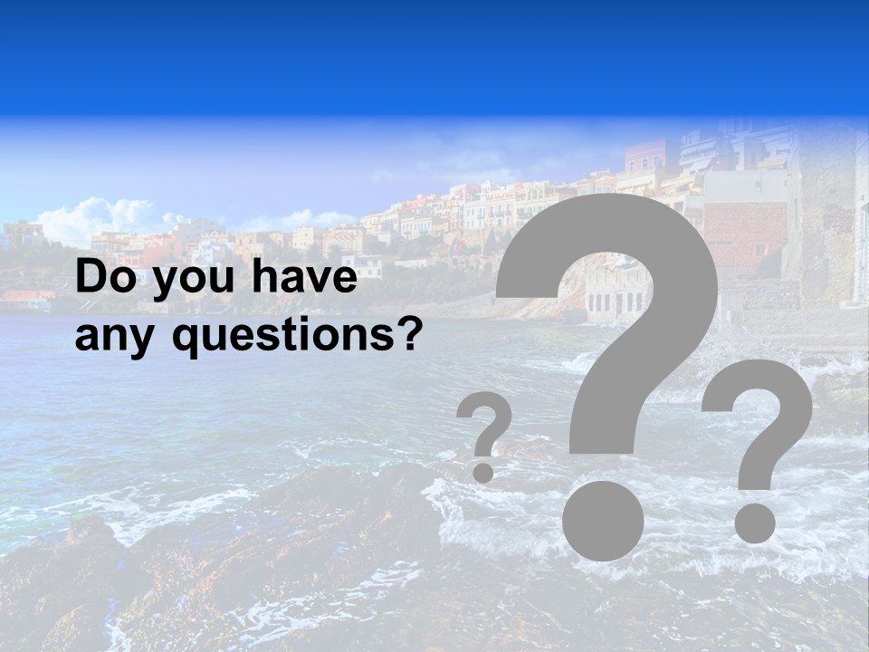 Scenic Blue People PowerPoint Template