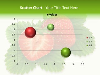 Strawberries With Leaves PowerPoint Template