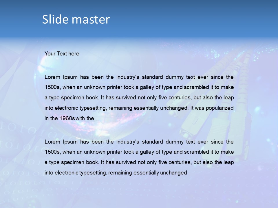 Communicate Optic Networking PowerPoint Template