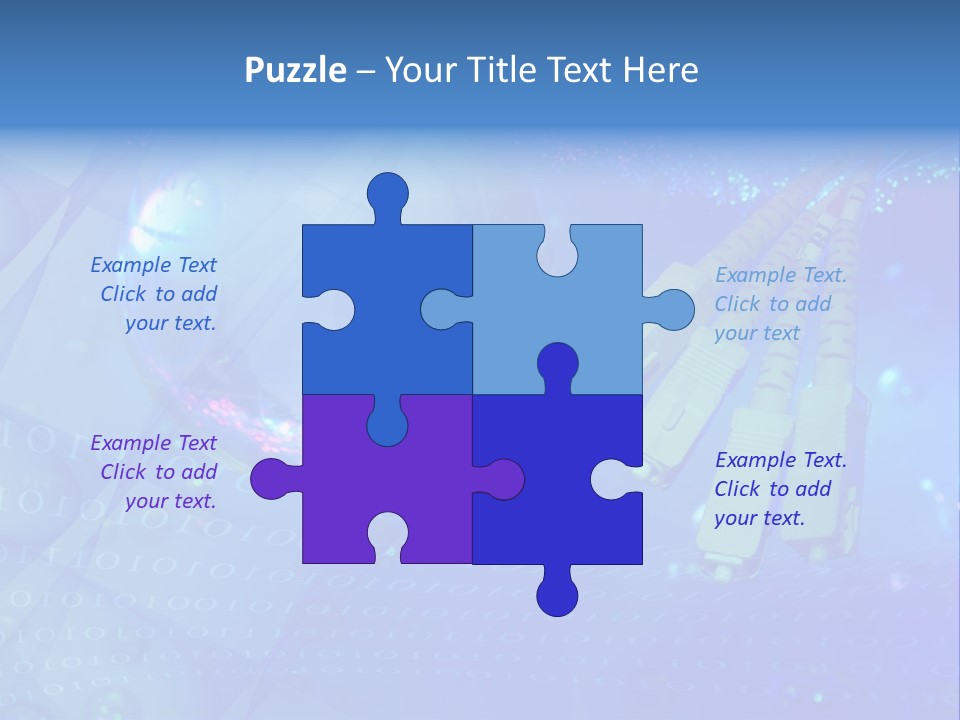 Communicate Optic Networking PowerPoint Template