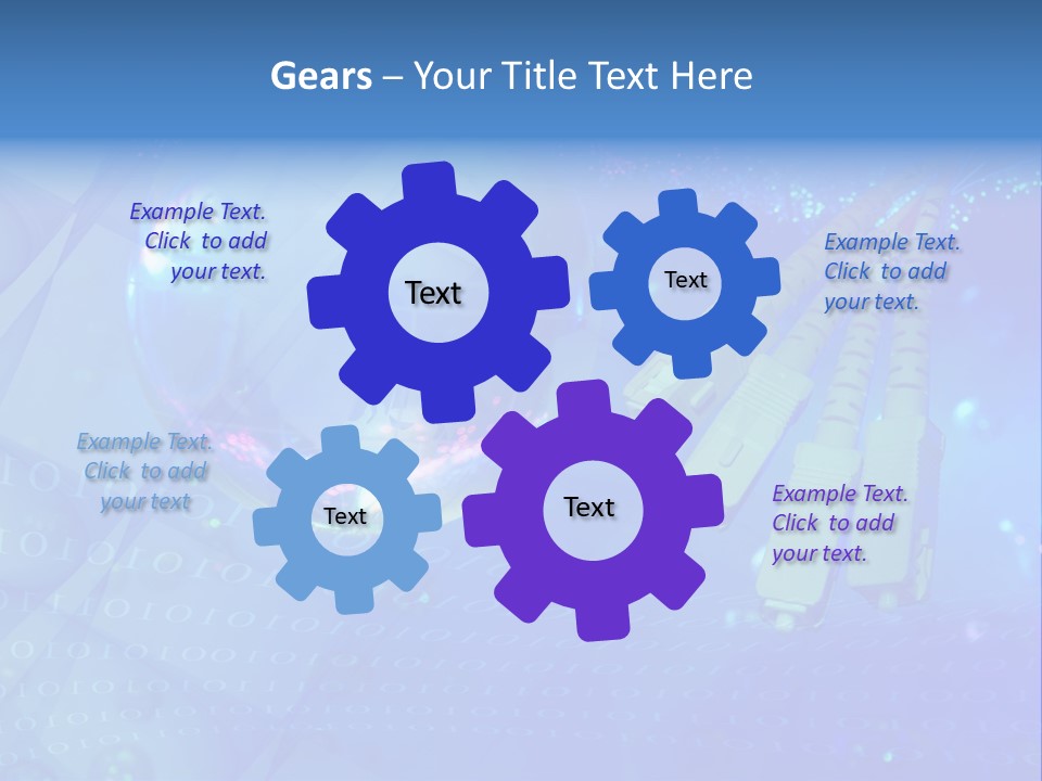 Communicate Optic Networking PowerPoint Template