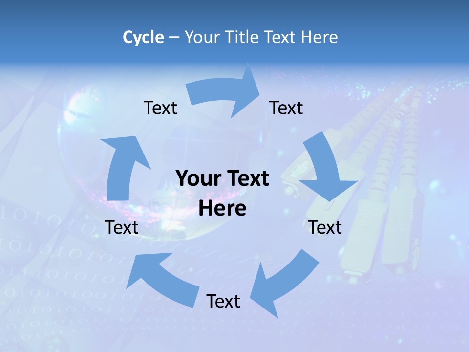 Communicate Optic Networking PowerPoint Template