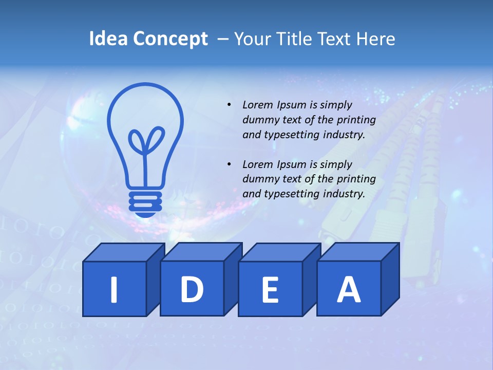 Communicate Optic Networking PowerPoint Template
