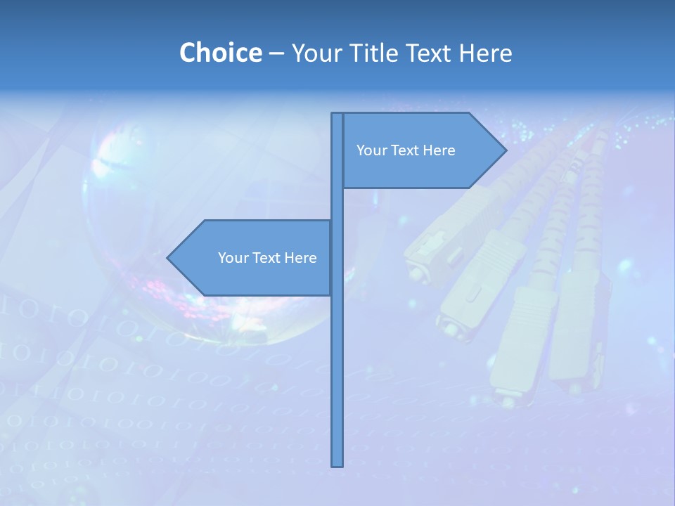 Communicate Optic Networking PowerPoint Template