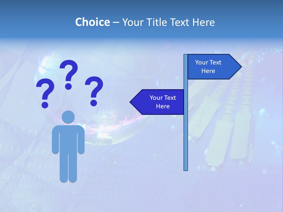 Communicate Optic Networking PowerPoint Template