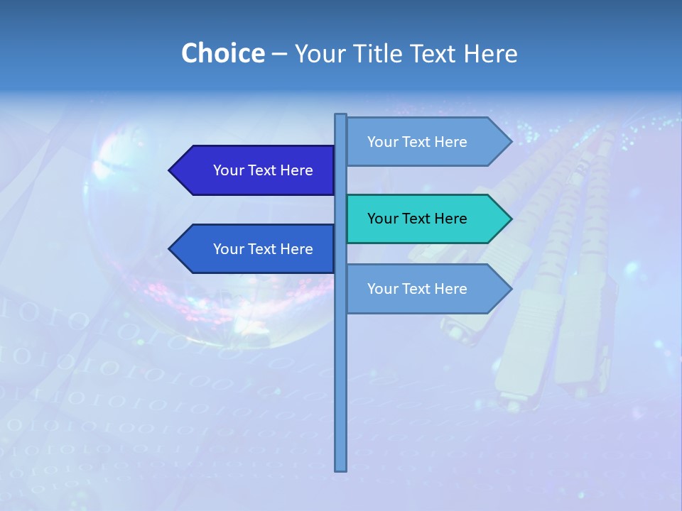 Communicate Optic Networking PowerPoint Template