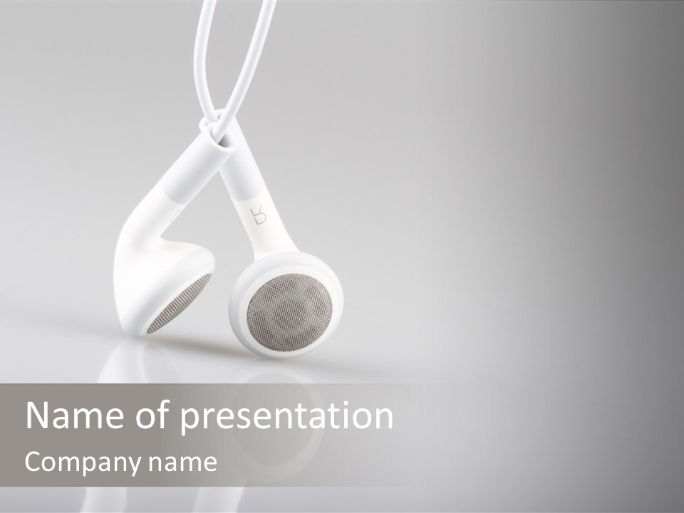 Entertainment Stereo Idea PowerPoint Template