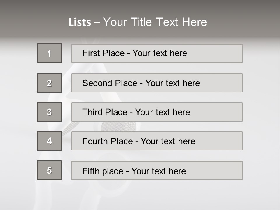 Entertainment Stereo Idea PowerPoint Template