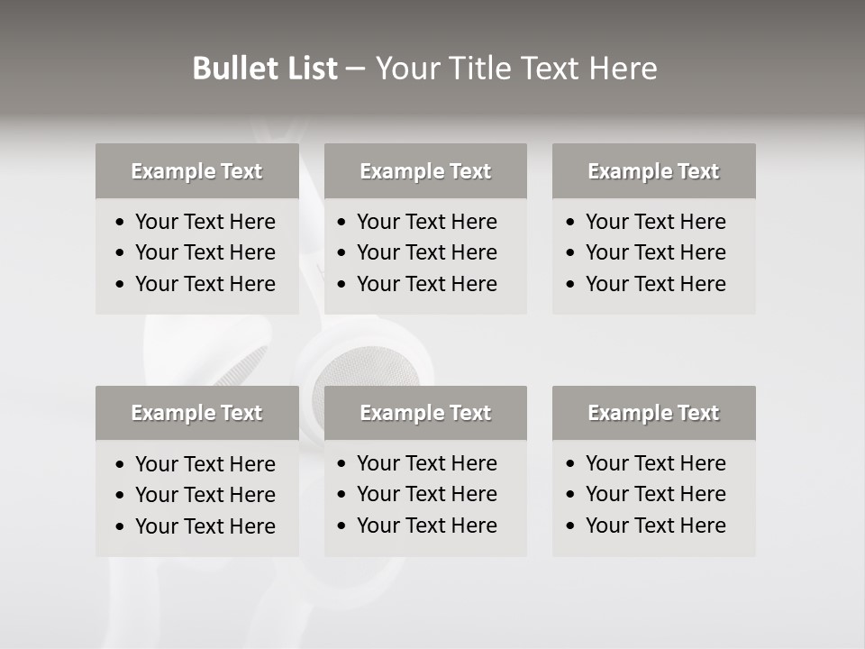Entertainment Stereo Idea PowerPoint Template