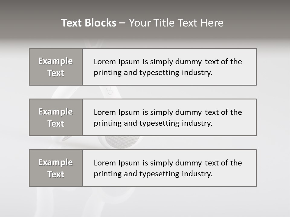 Entertainment Stereo Idea PowerPoint Template