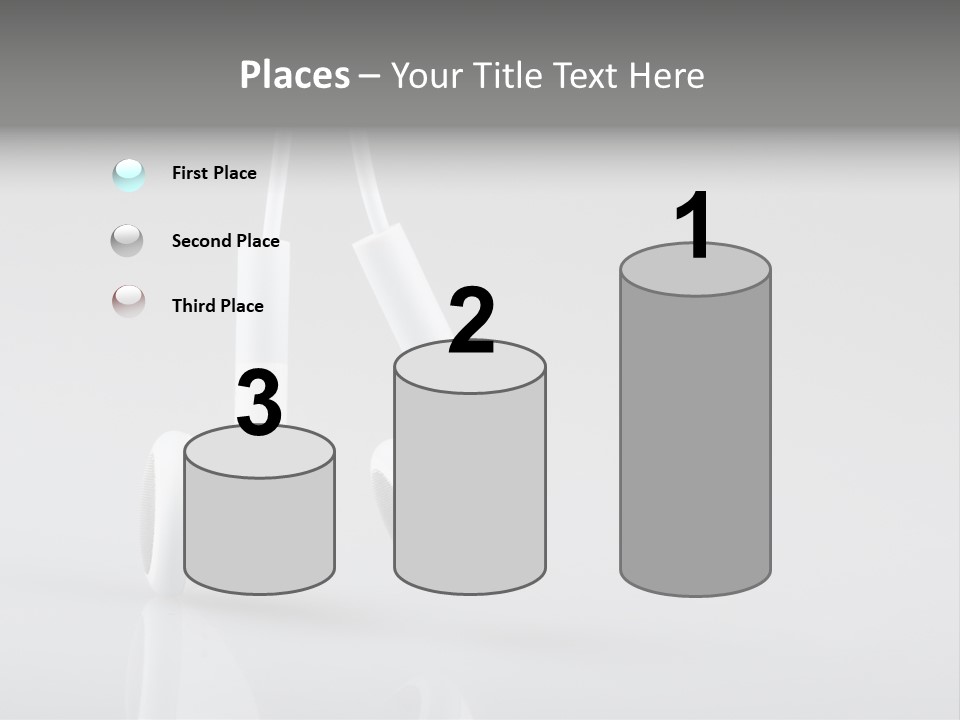 Ear Background Headset PowerPoint Template