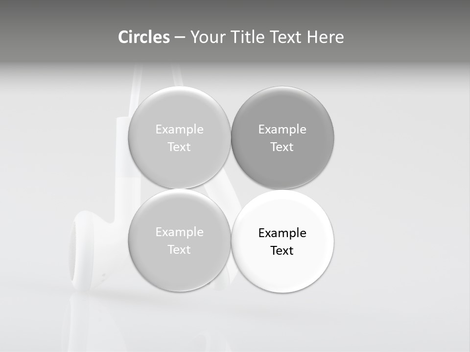 Ear Background Headset PowerPoint Template