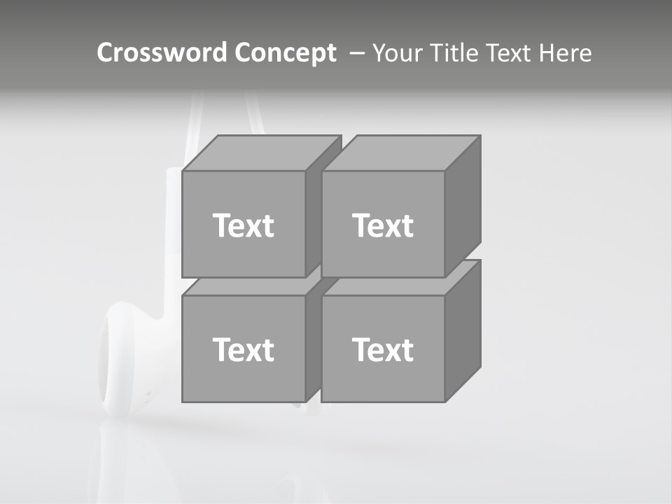 Ear Background Headset PowerPoint Template