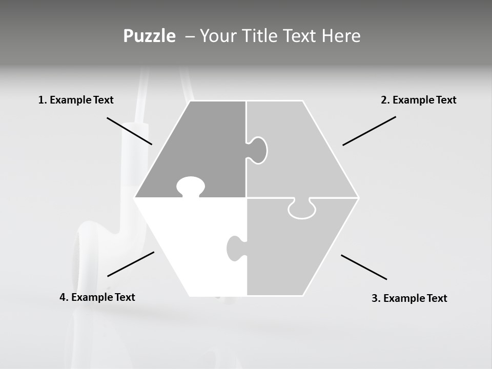 Ear Background Headset PowerPoint Template