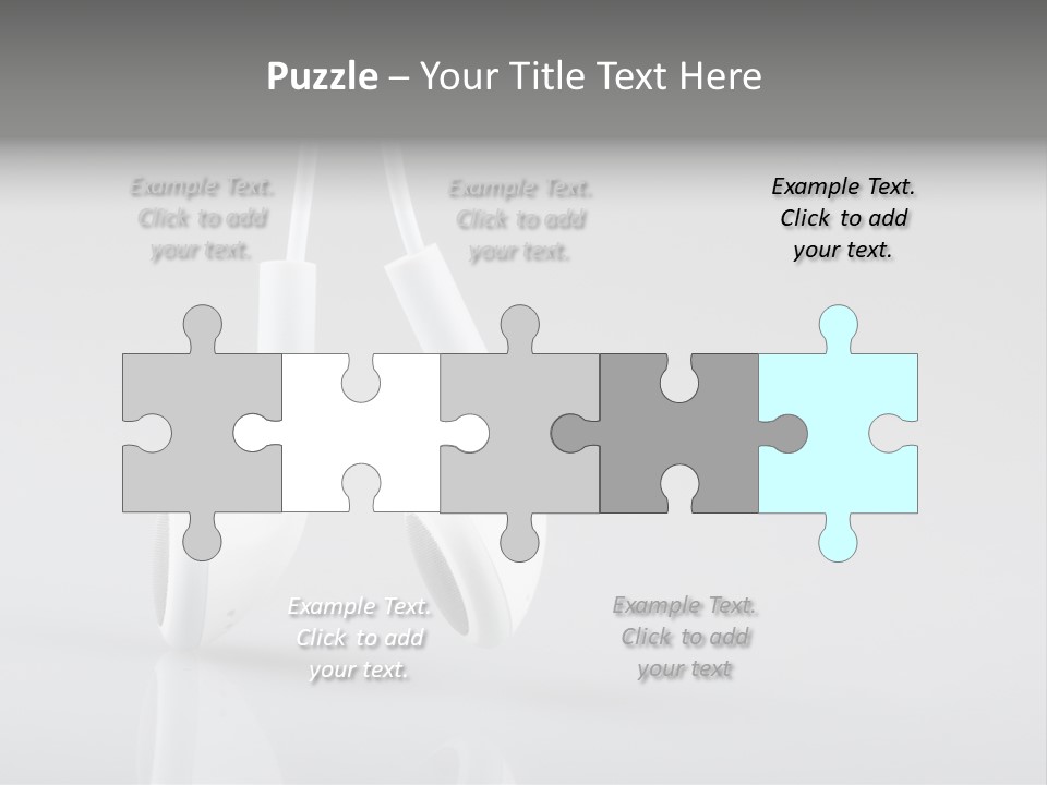 Ear Background Headset PowerPoint Template