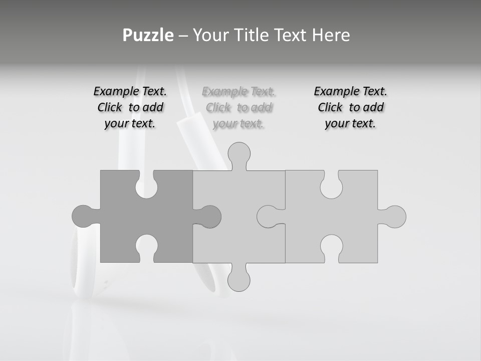 Ear Background Headset PowerPoint Template