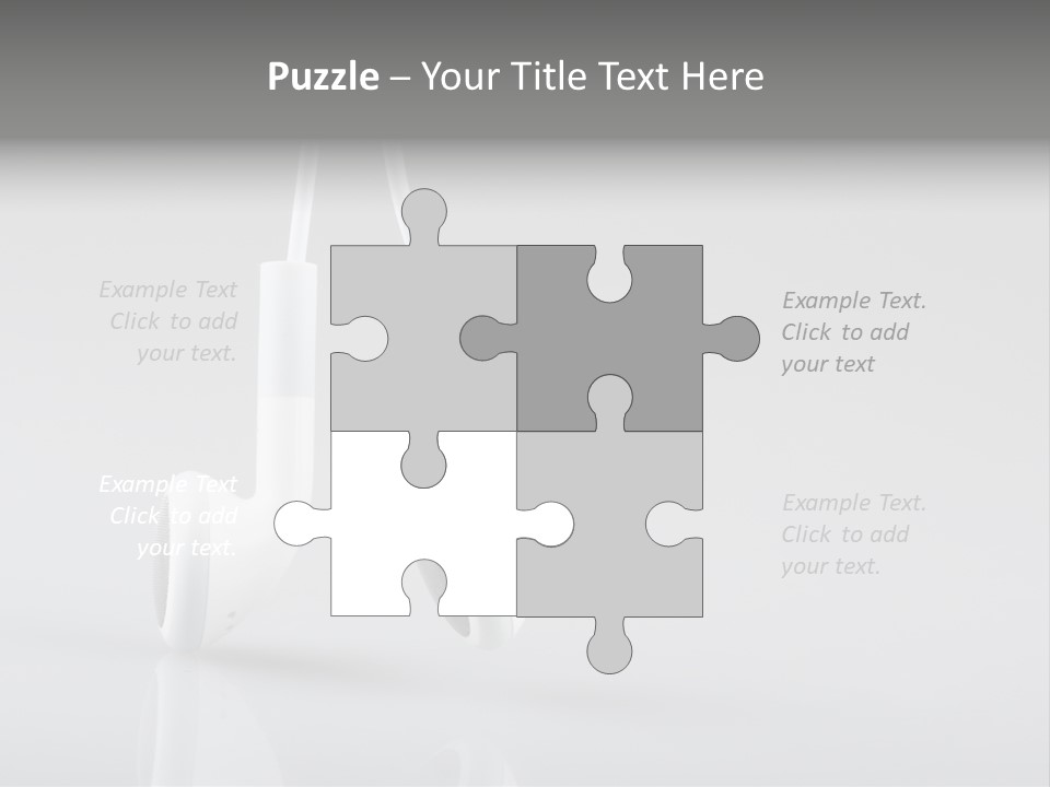 Ear Background Headset PowerPoint Template