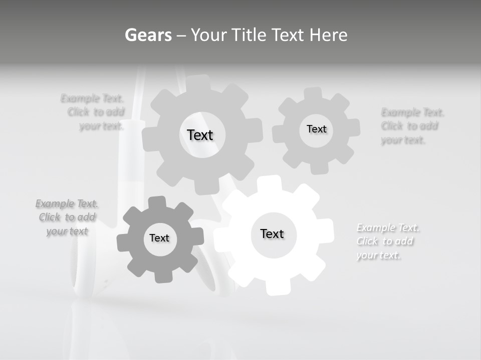 Ear Background Headset PowerPoint Template