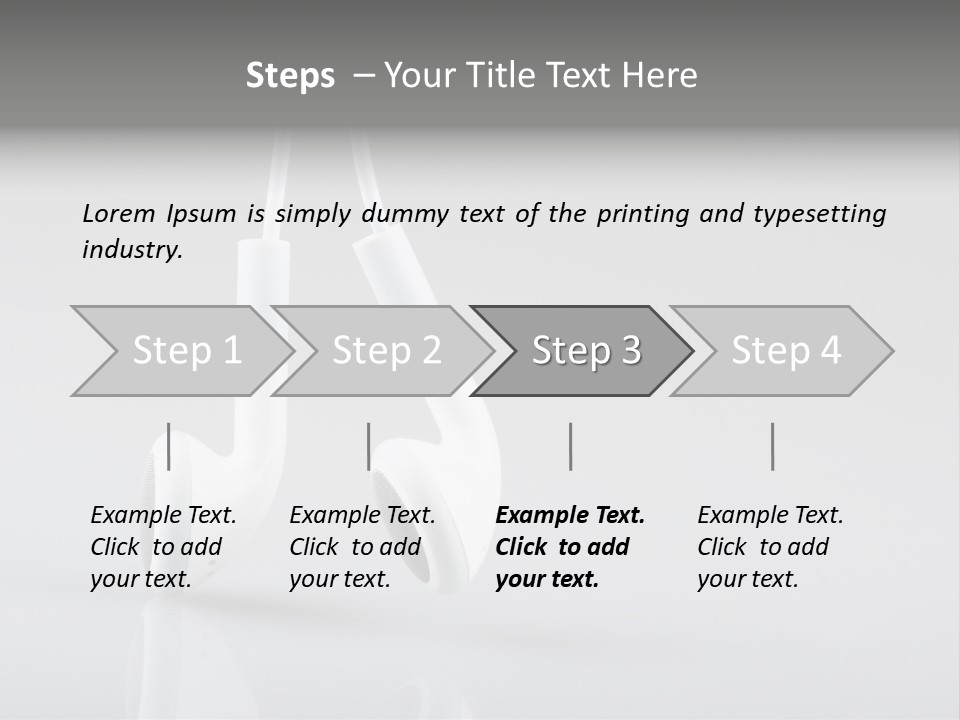 Ear Background Headset PowerPoint Template