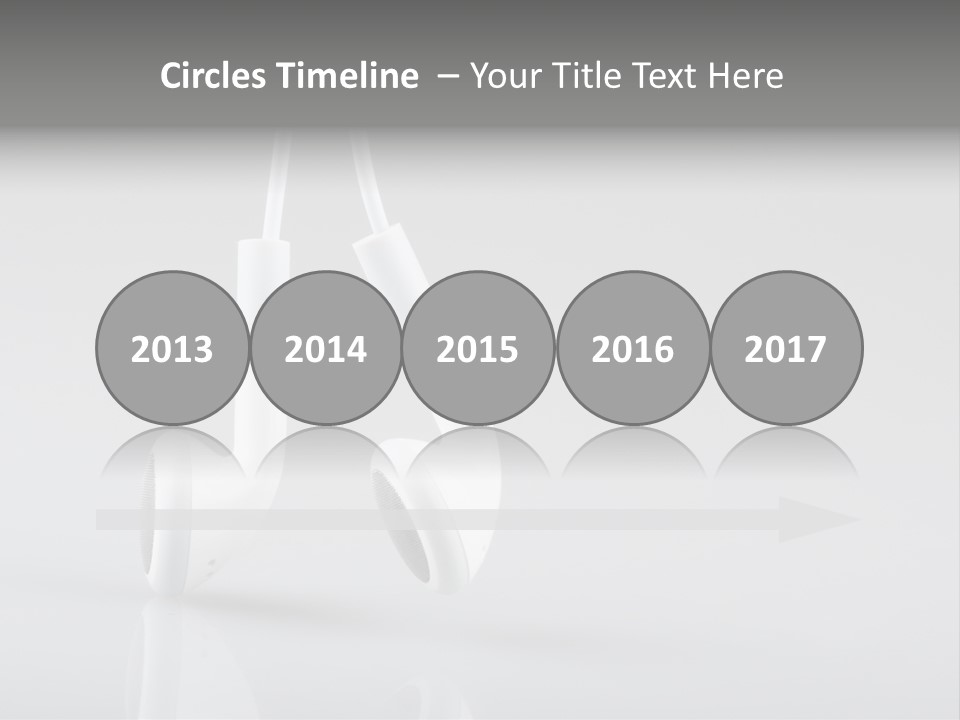 Ear Background Headset PowerPoint Template