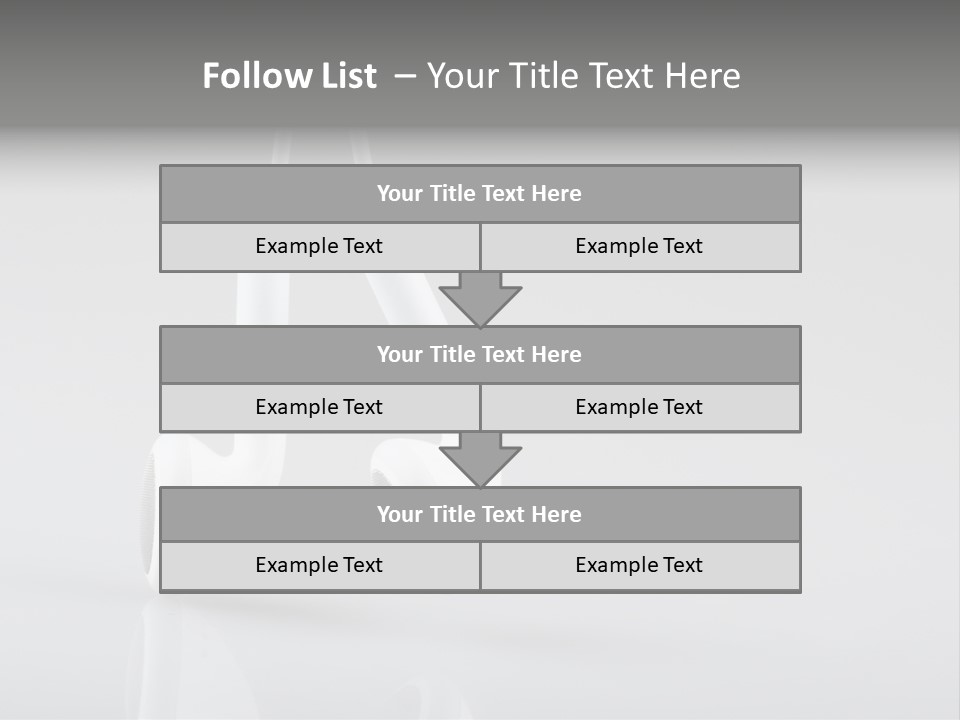 Ear Background Headset PowerPoint Template
