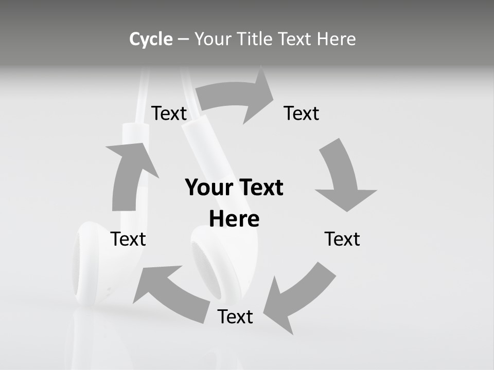 Ear Background Headset PowerPoint Template