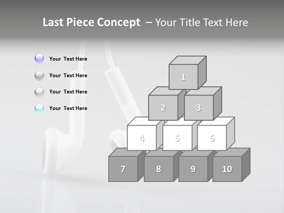 Ear Background Headset PowerPoint Template