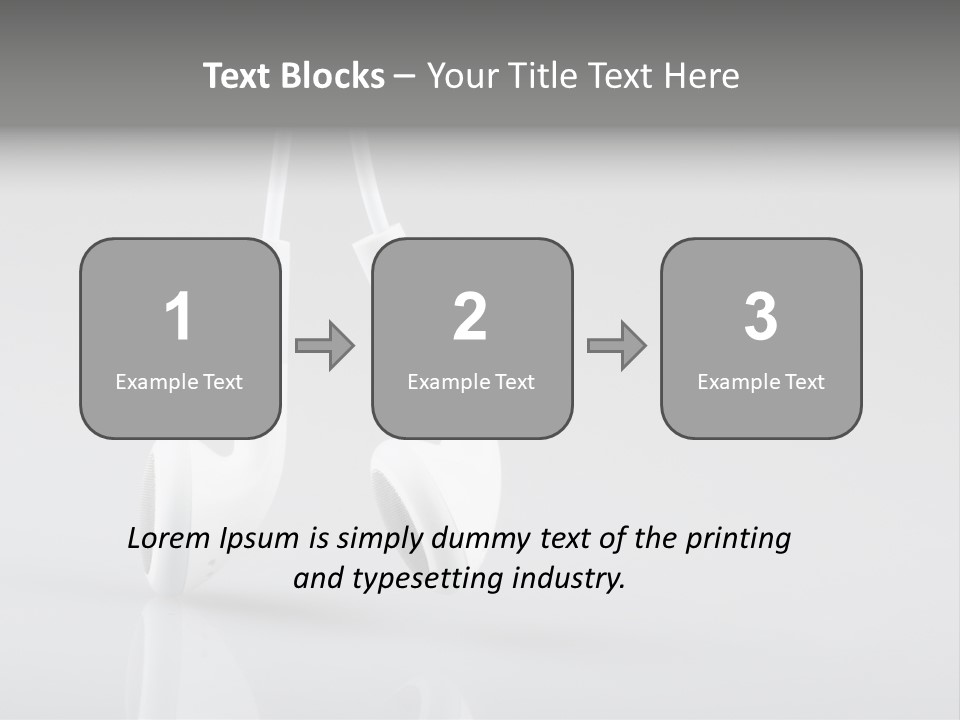 Ear Background Headset PowerPoint Template