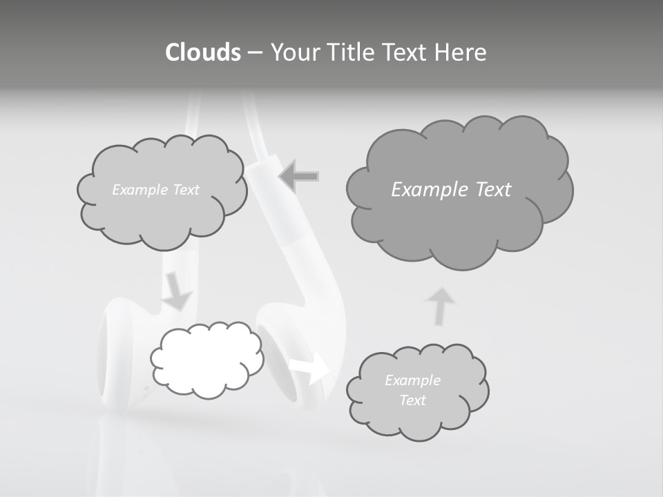 Ear Background Headset PowerPoint Template