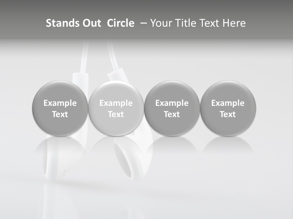 Ear Background Headset PowerPoint Template