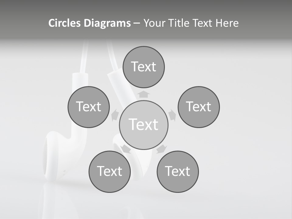 Ear Background Headset PowerPoint Template