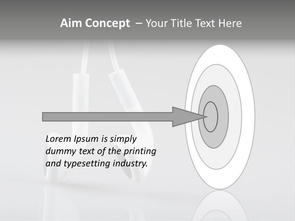 Ear Background Headset PowerPoint Template
