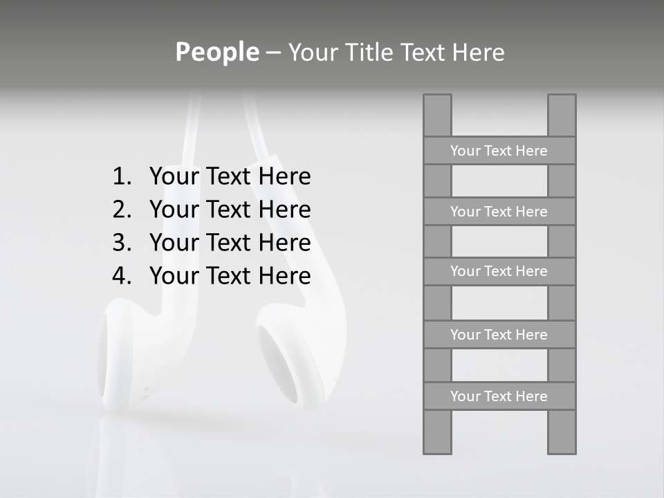 Ear Background Headset PowerPoint Template