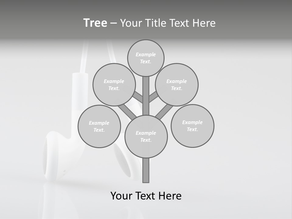 Ear Background Headset PowerPoint Template