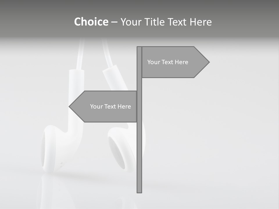 Ear Background Headset PowerPoint Template