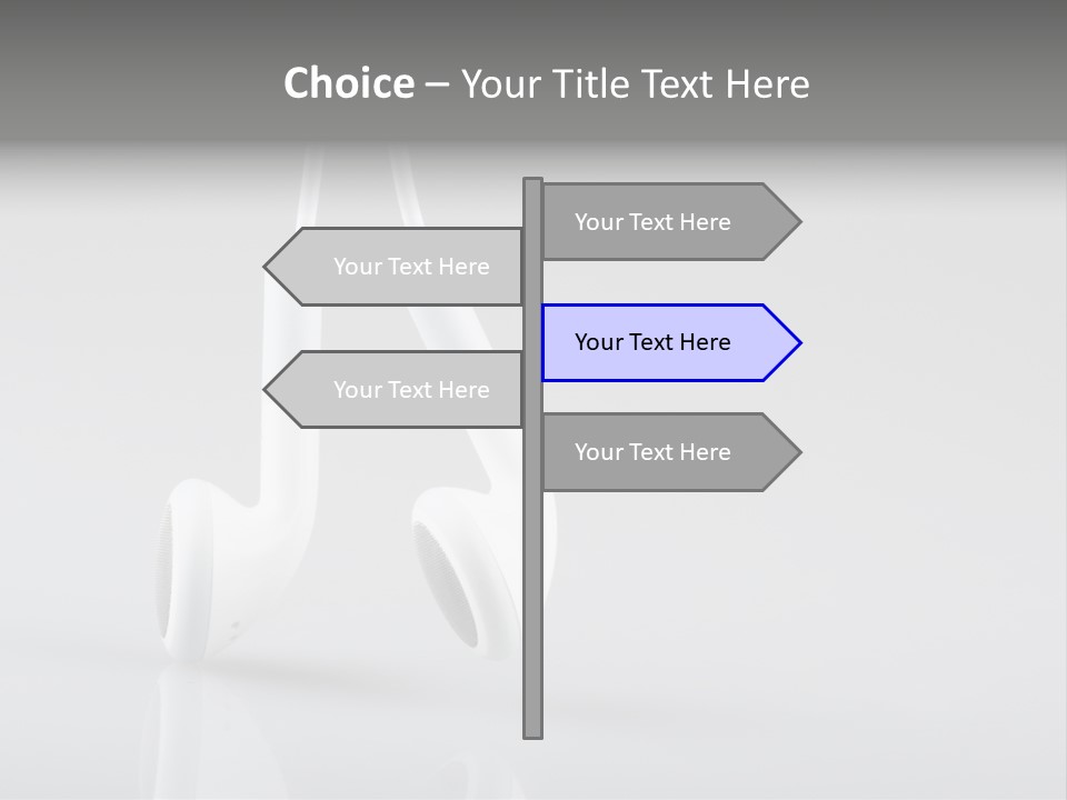 Ear Background Headset PowerPoint Template