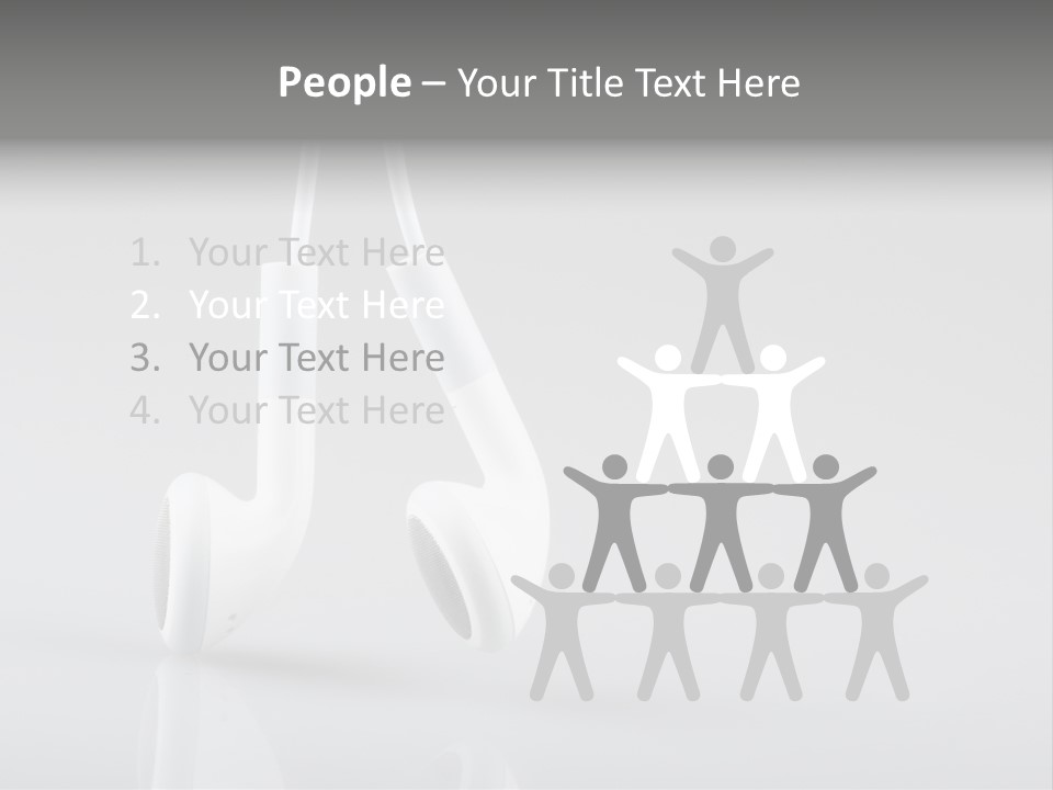 Ear Background Headset PowerPoint Template