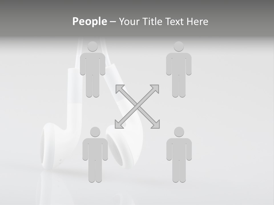 Ear Background Headset PowerPoint Template